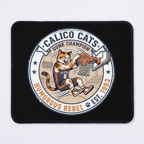Item preview, Retro Calico Cats Dunk Champion Basketball Vintage designed and sold by Oommen Studio .