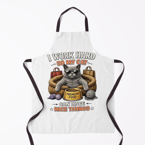 Item preview, I Work Hard So My Cat Can Have Nice Things – Funny Cat Lover T-Shirt designed and sold by icehavenstudio.
