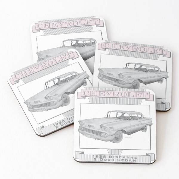 Item preview, Chevrolet Biscayne Sedán 1958 Dibujado a mano designed and sold by Classic Car Art Drawings.