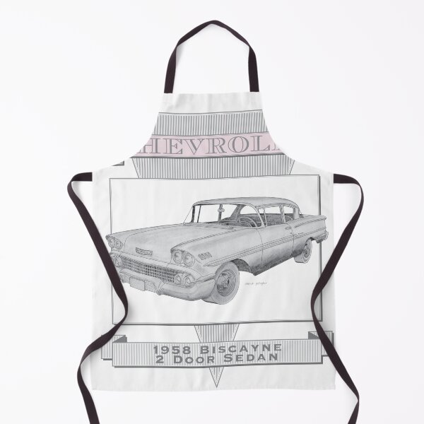 Item preview, Chevrolet Biscayne 1958 Sedan Hand-drawn designed and sold by Classic Car Art Drawings.
