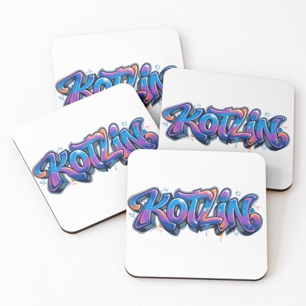 Item preview, Kotlin Graffiti Style / Graffiti Developer Art designed and sold by ValentynaTyshenkoArt.