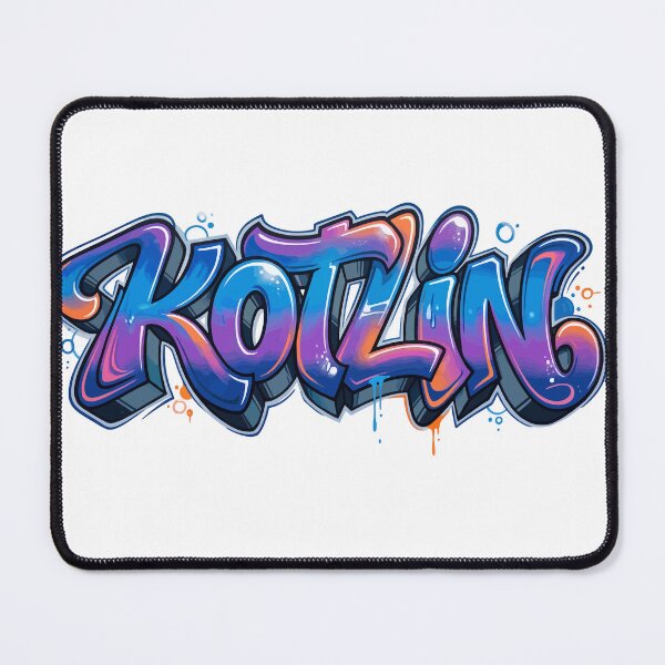 Item preview, Kotlin Graffiti Style / Graffiti Developer Art designed and sold by ValentynaTyshenkoArt.