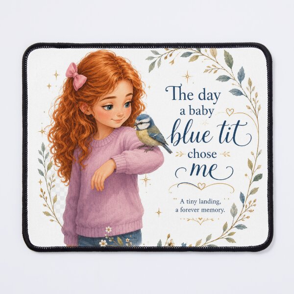 Item preview, The Day A Baby Blue Tit Chose Me Bird Lover Design designed and sold by planetreynolds.