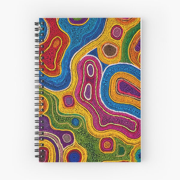 Item preview, Australian Aboriginal Dot Art Colorful Abstract Painting designed and sold by GrinGalore.