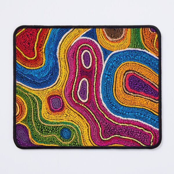 Item preview, Australian Aboriginal Dot Art Colorful Abstract Painting designed and sold by GrinGalore.