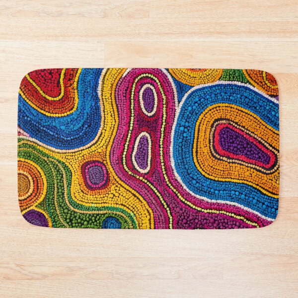 Item preview, Australian Aboriginal Dot Art Colorful Abstract Painting designed and sold by GrinGalore.