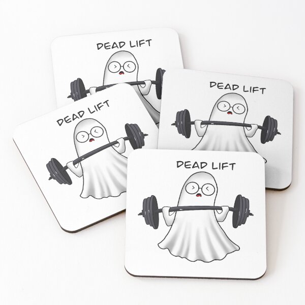 Item preview, Dead Lift Ghost – Funny Gym Workout Cartoon designed and sold by Raji16.