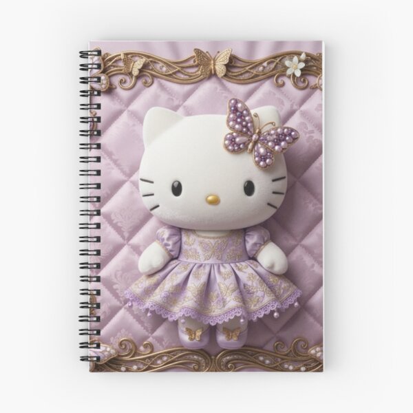 Item preview, Elegante muñeca de arte de la princesa Hello Kitty con mariposa morada designed and sold by ethnicdigital.