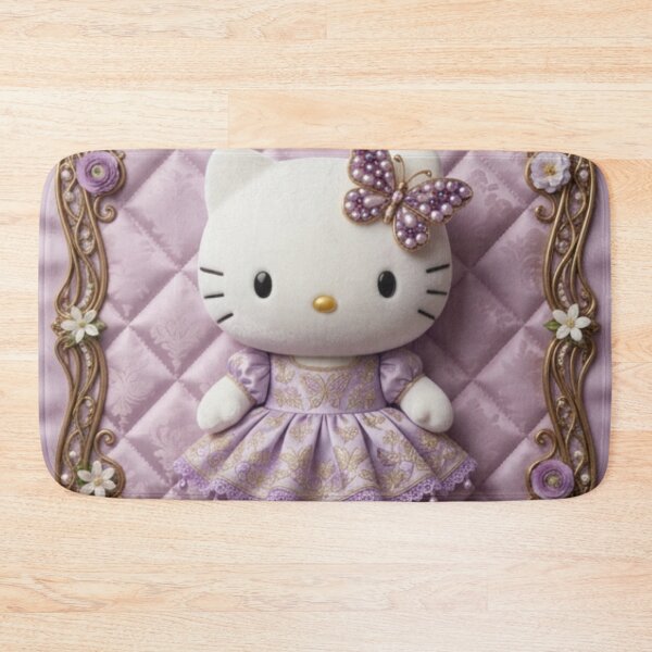 Item preview, Elegant Purple Butterfly Hello Kitty Princess Doll Art designed and sold by ethnicdigital.