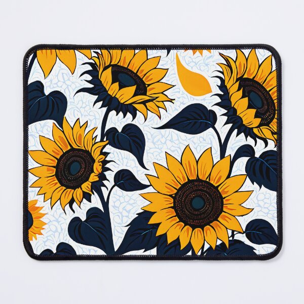 Item preview, Vibrant sunflowers blooming in seamless artistic pattern. designed and sold by MissYouONLY.