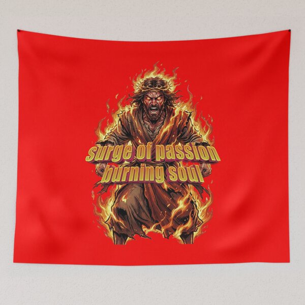 Item preview, Jesus Christ  burning passion  heightened emotions designed and sold by LOVEARTDESIGN.