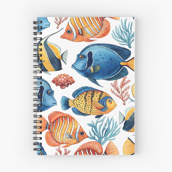 Item preview, Coral Reef Saltwater Ocean Fish Pattern designed and sold by Tammy Winand Arts.