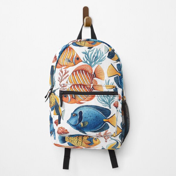 Item preview, Coral Reef Saltwater Ocean Fish Pattern designed and sold by Tammy Winand Arts.