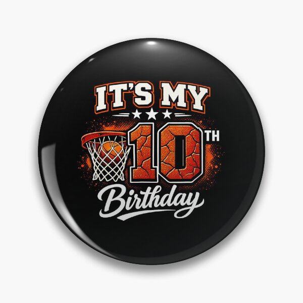 Item preview, 10th Birthday Basketball Graphic With Bold Sports Party Retro Style designed and sold by allistermariam.
