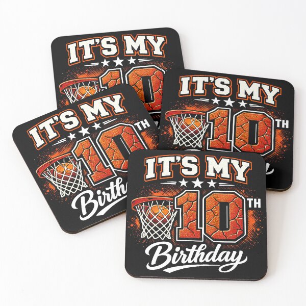 Item preview, 10th Birthday Basketball Graphic With Bold Sports Party Retro Style designed and sold by allistermariam.