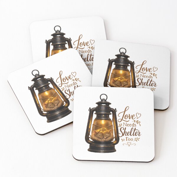 Item preview, Love Needs Shelter Too, Cozy Romantic Mouse Art, Cottagecore Love Design designed and sold by JagrDesigns.