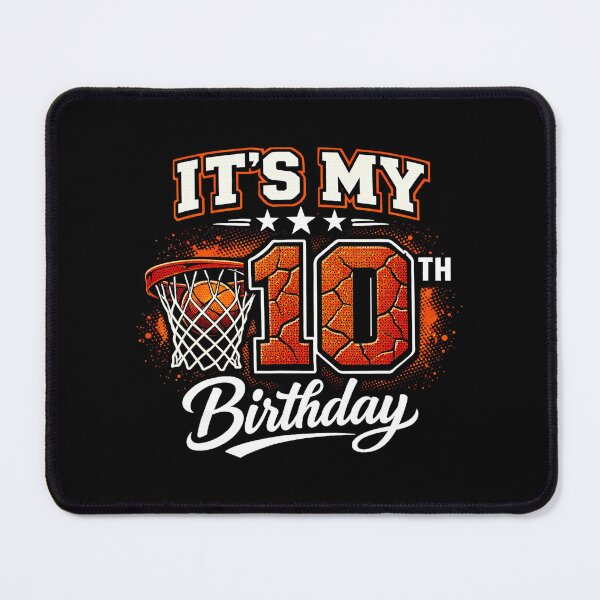 Item preview, 10th Birthday Basketball Graphic With Bold Sports Party Retro Style designed and sold by allistermariam.