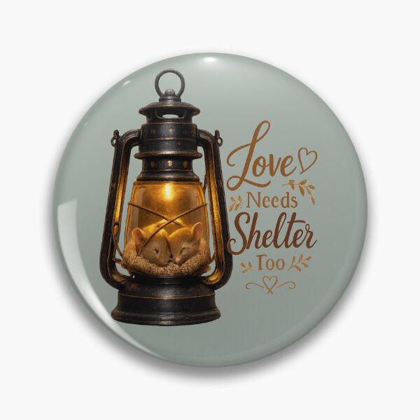 Item preview, Love Needs Shelter Too, Cozy Romantic Mouse Art, Cottagecore Love Design designed and sold by JagrDesigns.