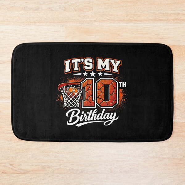 Item preview, 10th Birthday Basketball Graphic With Bold Sports Party Retro Style designed and sold by allistermariam.