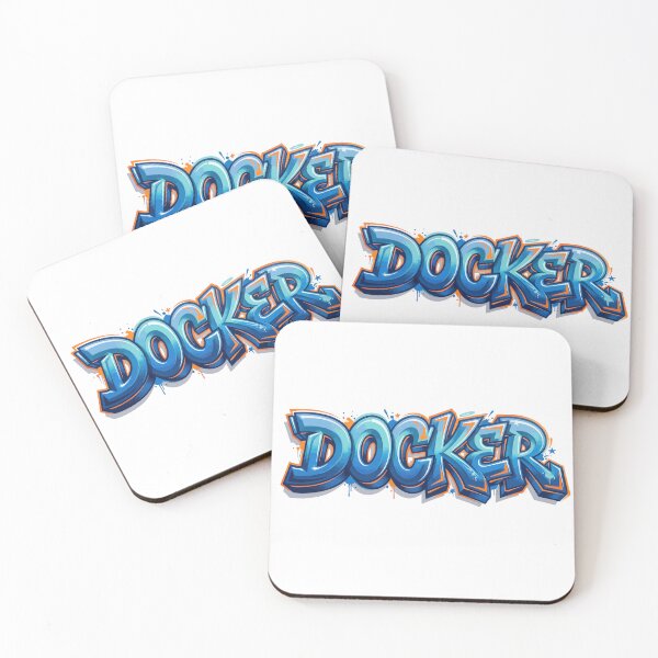 Artikelvorschau, Docker Code Waves / Graffiti Developer Art entworfen und verkauft von ValentynaTyshenkoArt.