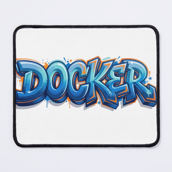 Item preview, Docker Code Waves / Graffiti Developer Art designed and sold by ValentynaTyshenkoArt.