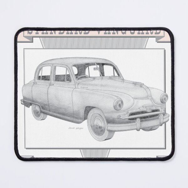 Item preview, Standard Vanguard Phase 2 Saloon Hand-drawn designed and sold by Classic Car Art Drawings.