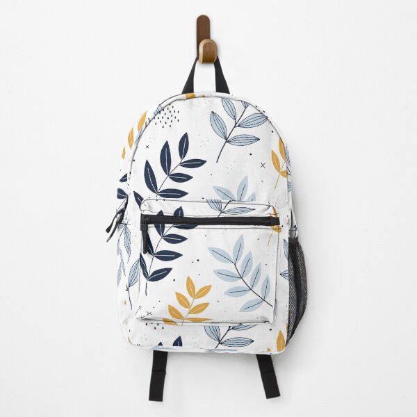 Item preview, Nordic Minimalist Navy and Gold Leaf Pattern designed and sold by VelloomStore.