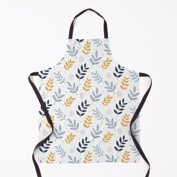 Item preview, Nordic Minimalist Navy and Gold Leaf Pattern designed and sold by VelloomStore.
