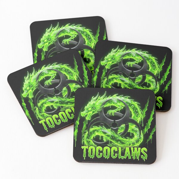 Item preview, Toxic Claws Biohazard Dragon - Neon Green Slime designed and sold by TOCOCLAWS.