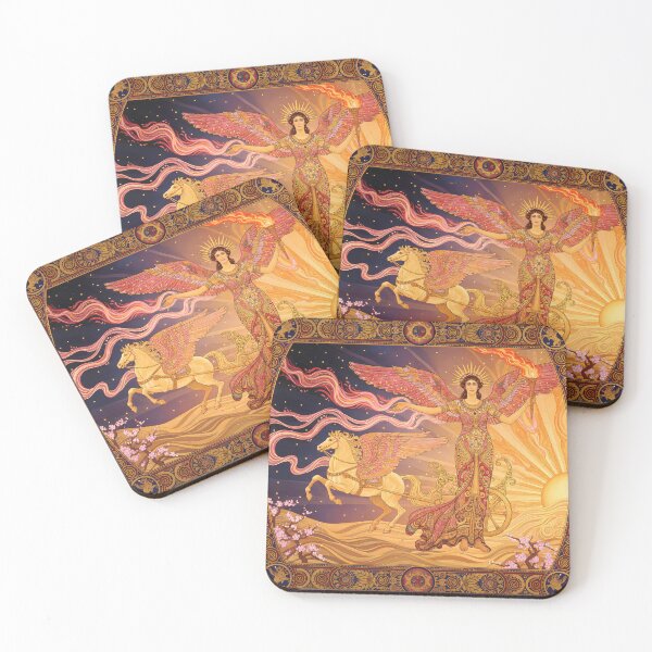 Item preview, Eos the Dawnbringer | Art Nouveau Greek Goddess Art designed and sold by Stoneflower-Art.