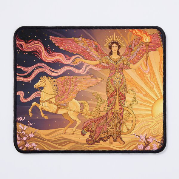 Item preview, Eos the Dawnbringer | Art Nouveau Greek Goddess Art designed and sold by Stoneflower-Art.