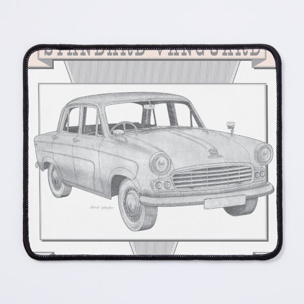 Item preview, Standard Vanguard Vignale Saloon Hand-drawn designed and sold by Classic Car Art Drawings.