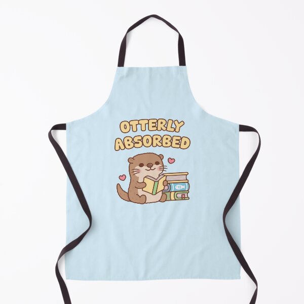 Item preview, Cute Otter Otterly Absorbed In Books Funny Reading Pun designed and sold by rustydoodle.