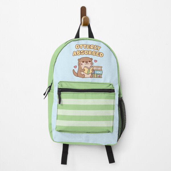 Item preview, Cute Otter Otterly Absorbed In Books Funny Reading Pun designed and sold by rustydoodle.