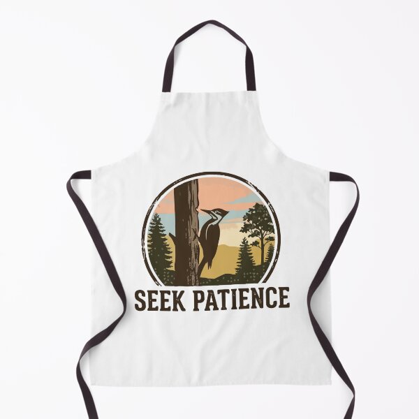 Item preview, Seek Patience - Woodpecker Forest Vintage Birding Badge designed and sold by Arc2020.