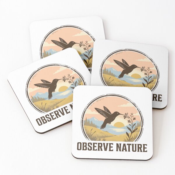 Item preview, Observe Nature - Vintage Hummingbird Morning Floral Circle designed and sold by ArcApparel2020.