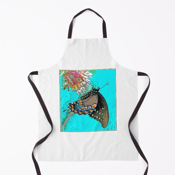 Item preview, Eastern Tiger Swallowtail Butterfly, Milkweed Flowers, Digital Illustration designed and sold by AMacGPhilly.