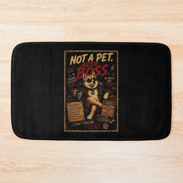 Item preview, Funny Shiba Boss Poster With Retro Leader Attitude Street Style designed and sold by Modaozushi216.