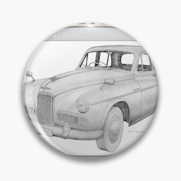 Item preview, Humber Super Snipe Mk4 Saloon Hand-drawn designed and sold by Classic Car Art Drawings.