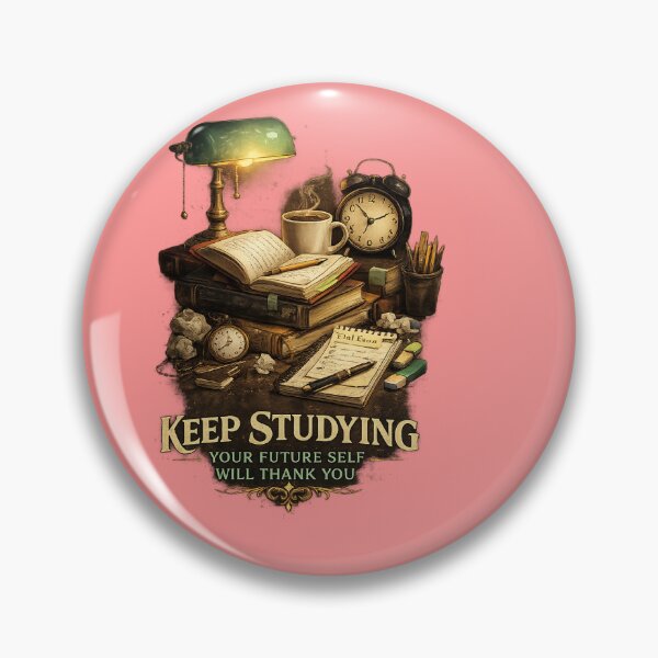 Item preview, Study Hard Vintage Desk Illustration designed and sold by Ishratparween11.