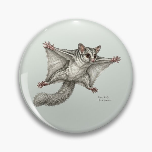 Item preview, Ghost of the Canopy: Greater Glider (Petauroides volans) Dramatic Botanical Print designed and sold by FreiherrPK.