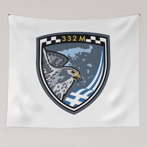 Item preview, 332M Falcon and Greek Map Shield designed and sold by CharlieDesings.