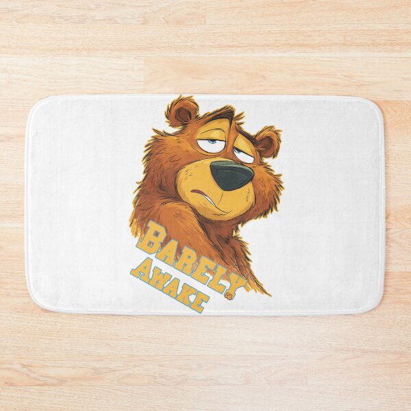 Item preview, Barely Awake Funny Lazy Bear Mascot Coffee Morning Humor Streetwear designed and sold by DesignArtist.ia.