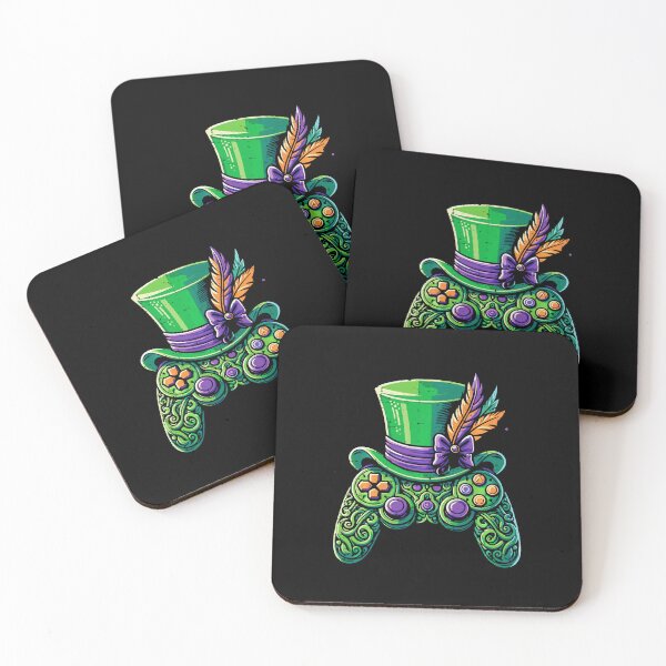 Item preview, Mardi Gras Gaming Controller with Festive Carnival Hat Retro Style designed and sold by FGTV2021.