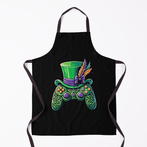 Item preview, Mardi Gras Gaming Controller with Festive Carnival Hat Retro Style designed and sold by FGTV2021.