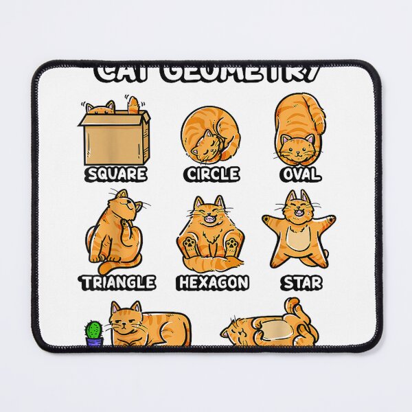 Item preview, Basic Cat Geometry Cute Cat Cat Lover Cat Owner Math School T-Shirt designed and sold by Badriiiii.