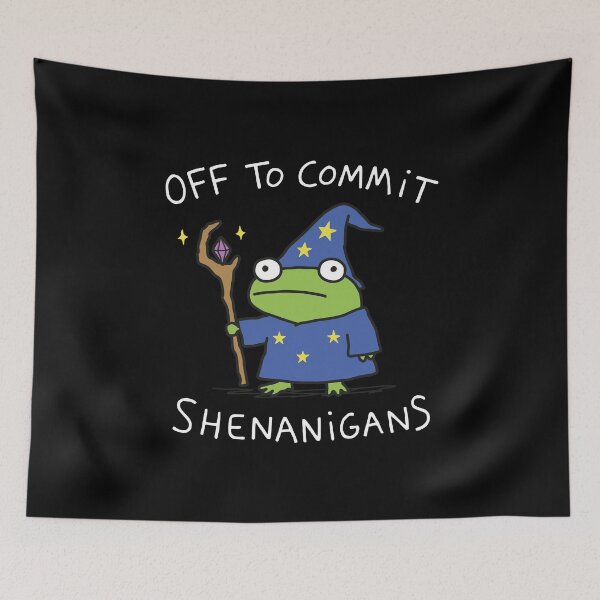 Item preview, Off to Commit Shenanigans Frog designed and sold by NQArtist.