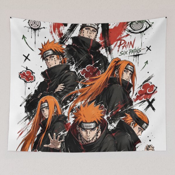 Item preview, Pain Six Paths Anime | Akatsuki | Rinnegan Manga Aesthetic Graphic Tee Hoodie designed and sold by Dyan4.