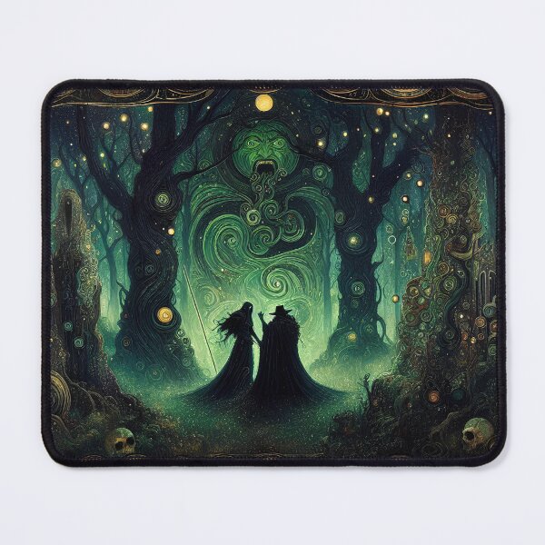 Item preview, The Enchanted Green Grove | Mystical Folk Horror Art | Stoneflower-Art designed and sold by Stoneflower-Art.