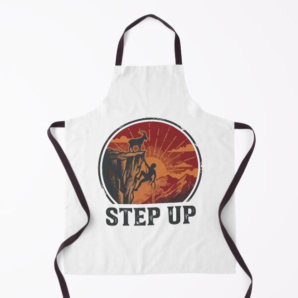 Item preview, Step Up - Vintage Rock Climbing Mountain Goat Badge designed and sold by ArcApparel2020.